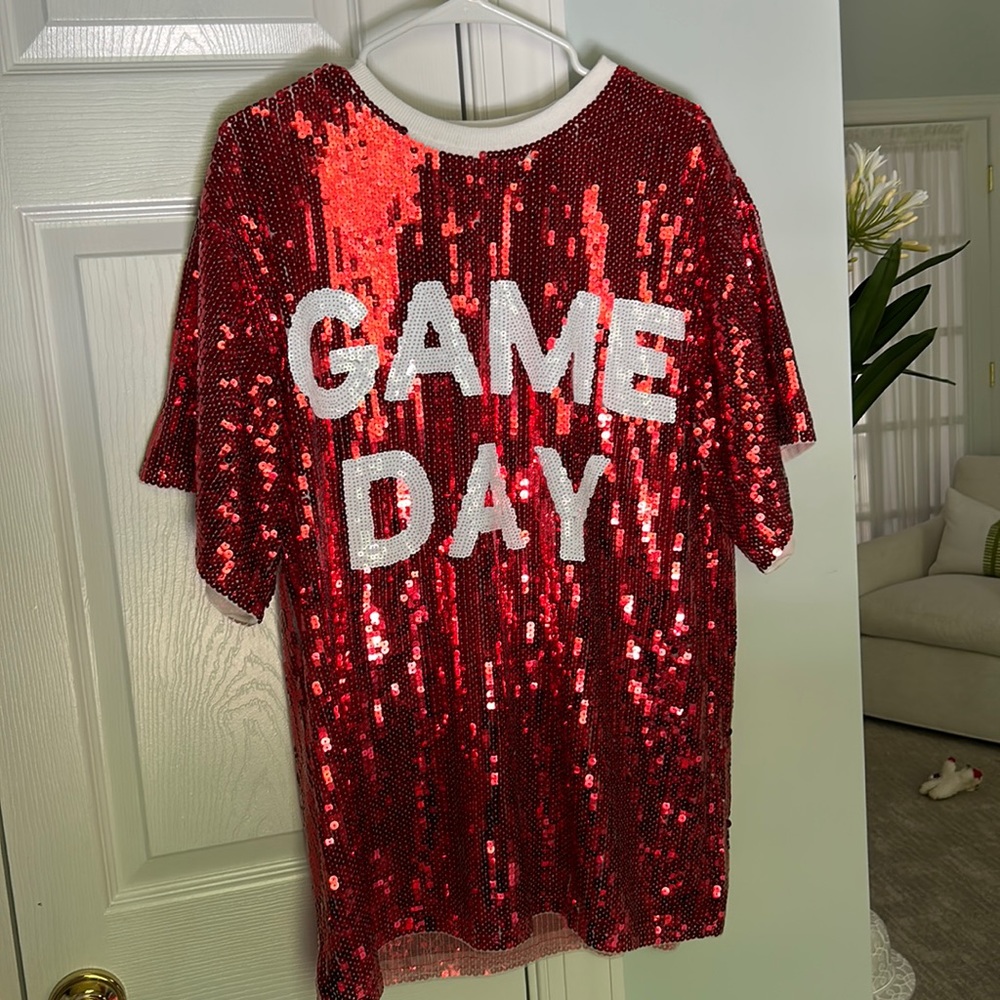 University of Alabama Game Day Sequin Mini Dress NWT Size Large